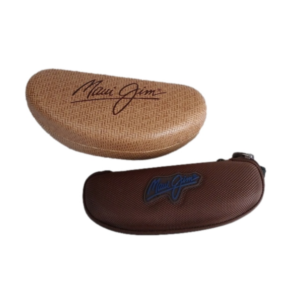 Maui Jim Large Clamshell + Small Semi Sunglasses Cases, Set of 2 - Picture 1 of 16